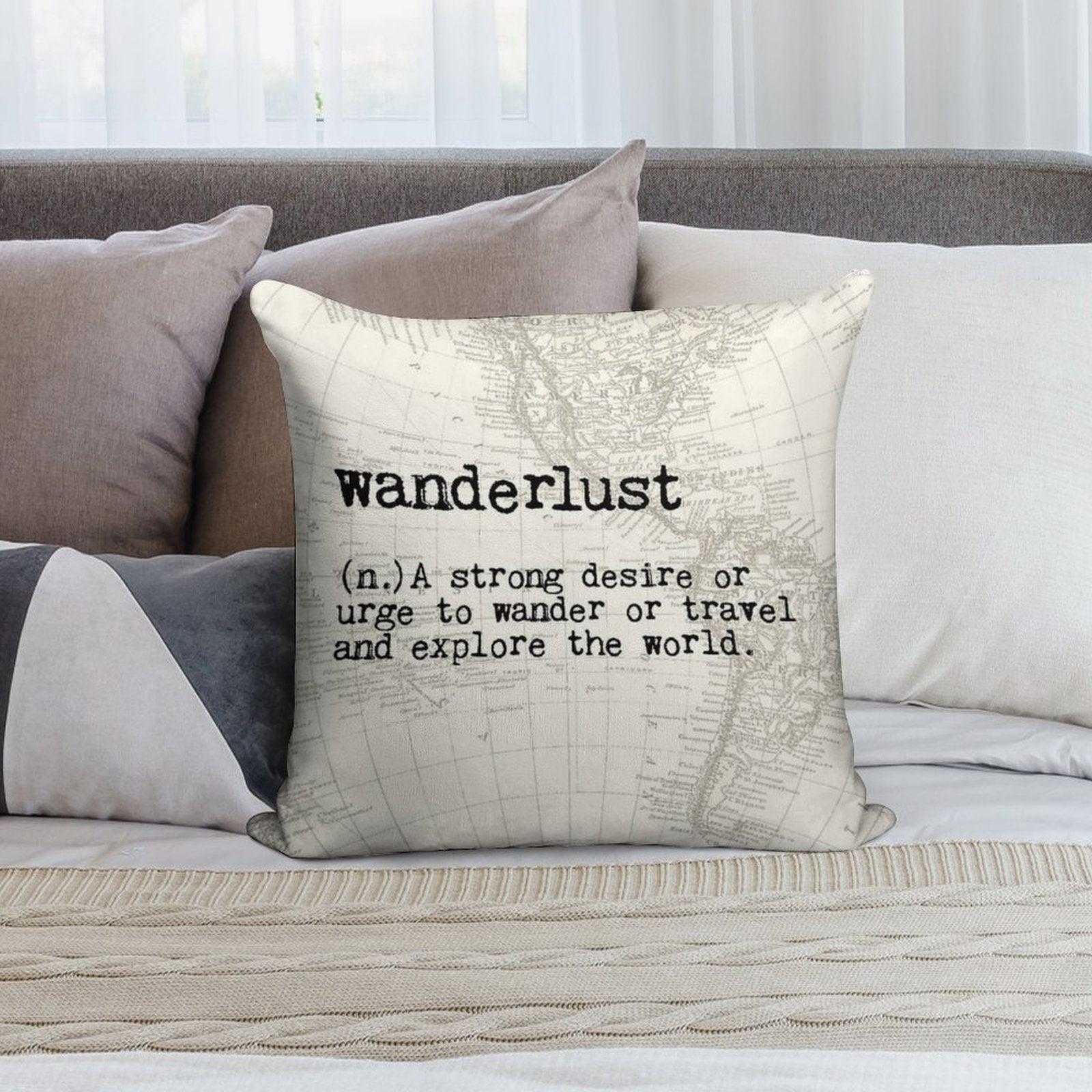 Wanderlust Soft Anti-Pilling Throw Pillow
