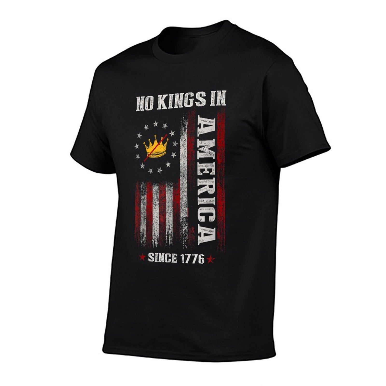 No Kings In America Protest Sace Democracy  Vintage-inspired T-Shirt