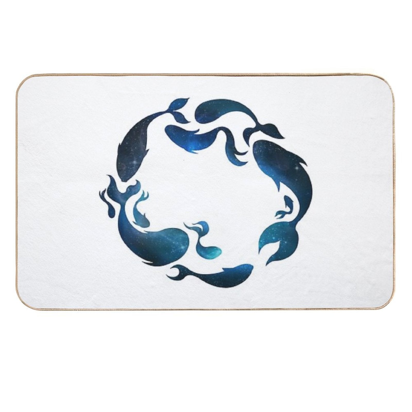 Aquatic Galaxy  Easy To Clean Bath Mat