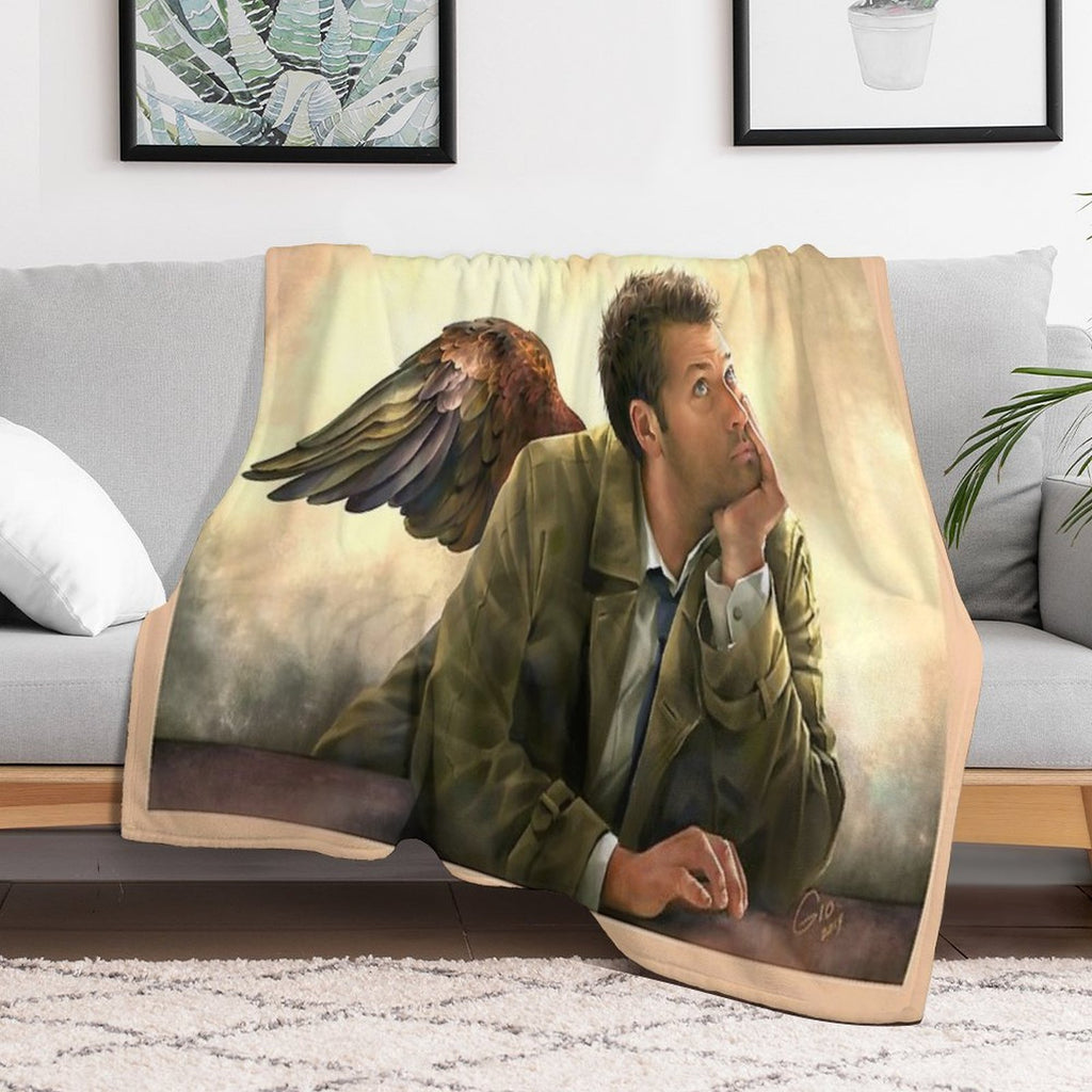 Castiel Renaissance Style Wrinkle-free Throw Blanket