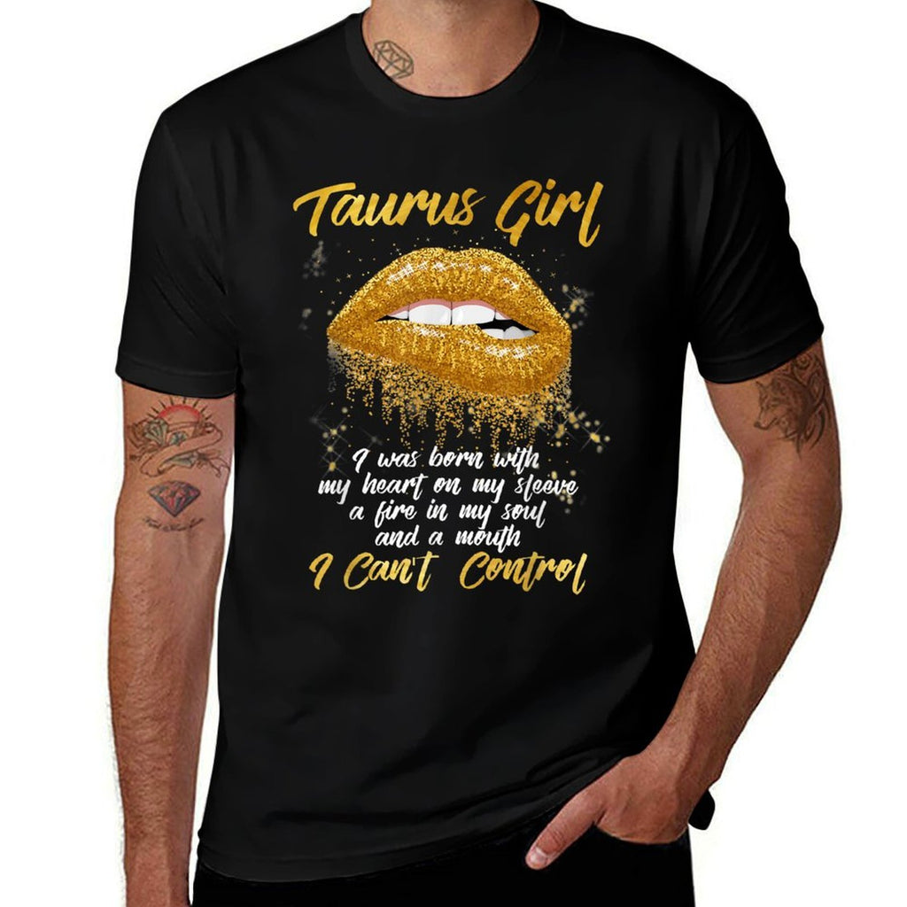 Black Taurus Queen Zodiac Apparel Women's Taurus Zodiac Birthday, Black, Small  Heathered Texture T-Shirt