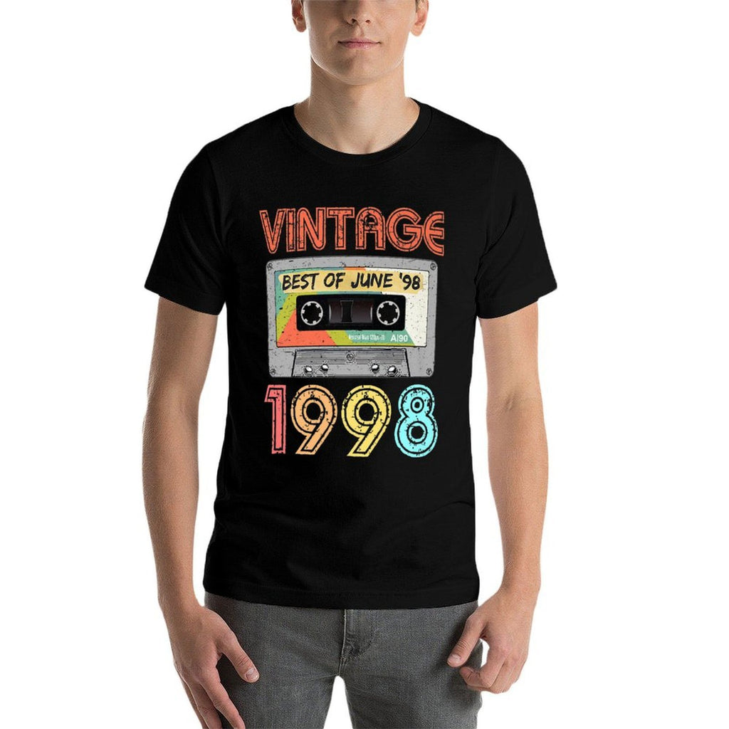 June 1998 21st Birthday  Retro Vintage 1998 Birthday Premium  Trendy Pattern T-Shirt