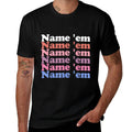 Name Em Stacked Text - Funny Sutton Statement Humorous Meme  Summer-ready Fabric T-Shirt