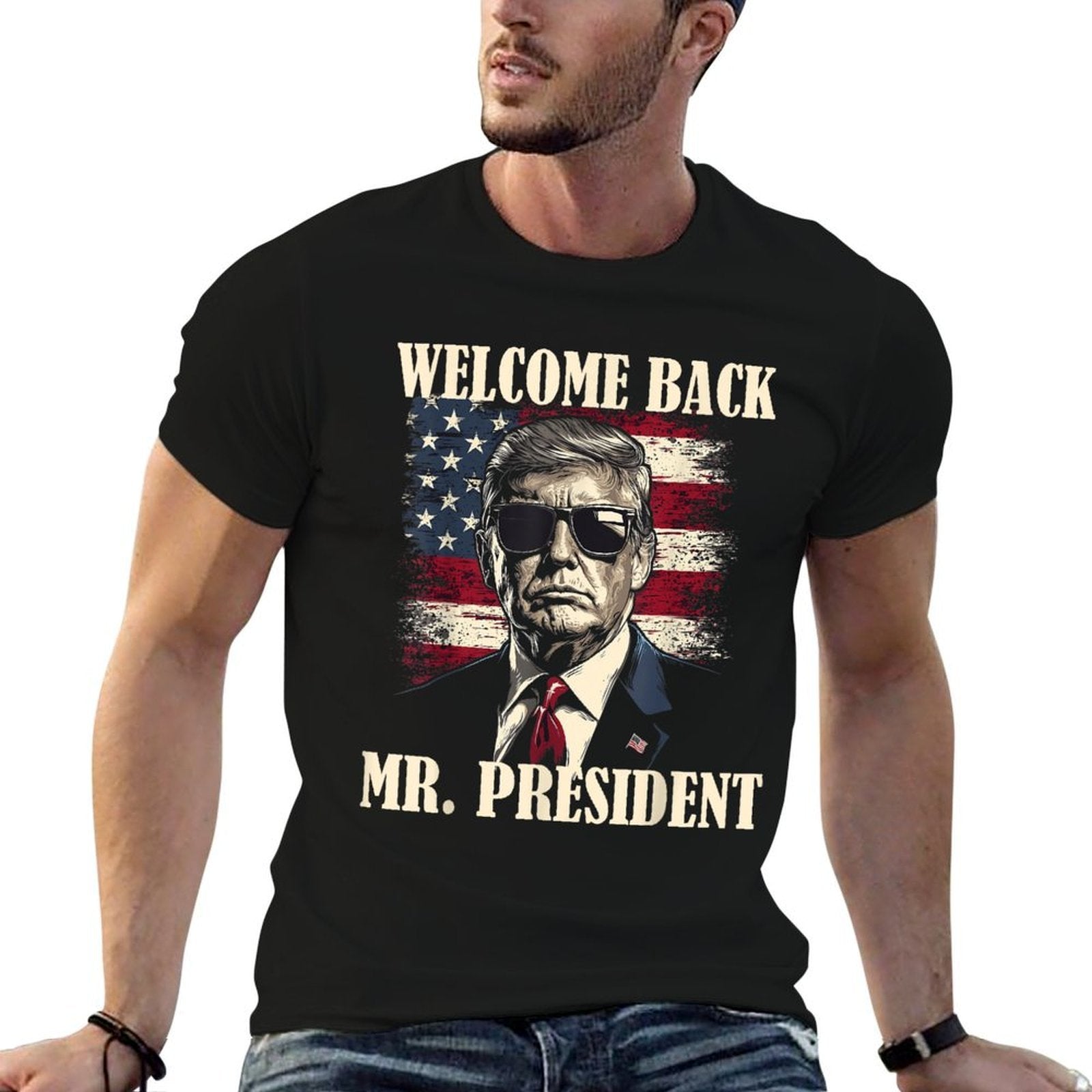 Welcome Back Mr President Donald Trump Victory  Trendy Pattern T-Shirt