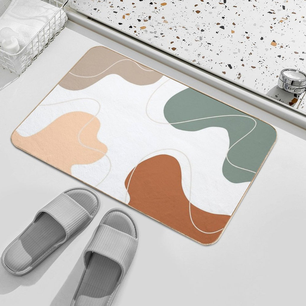 Aesthetic Shape Pattern  Eco-Friendly Bath Mat