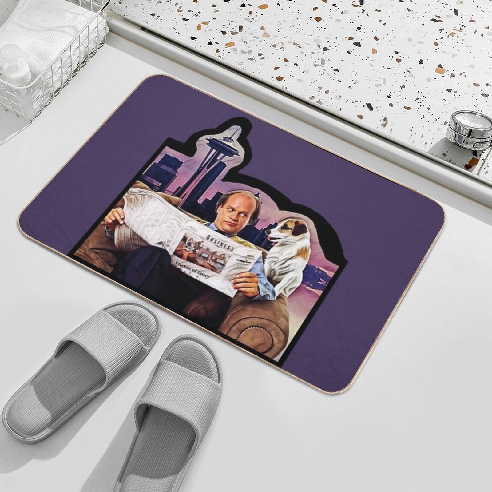 Frasier And Eddie  Easy Maintenance Bath Mat