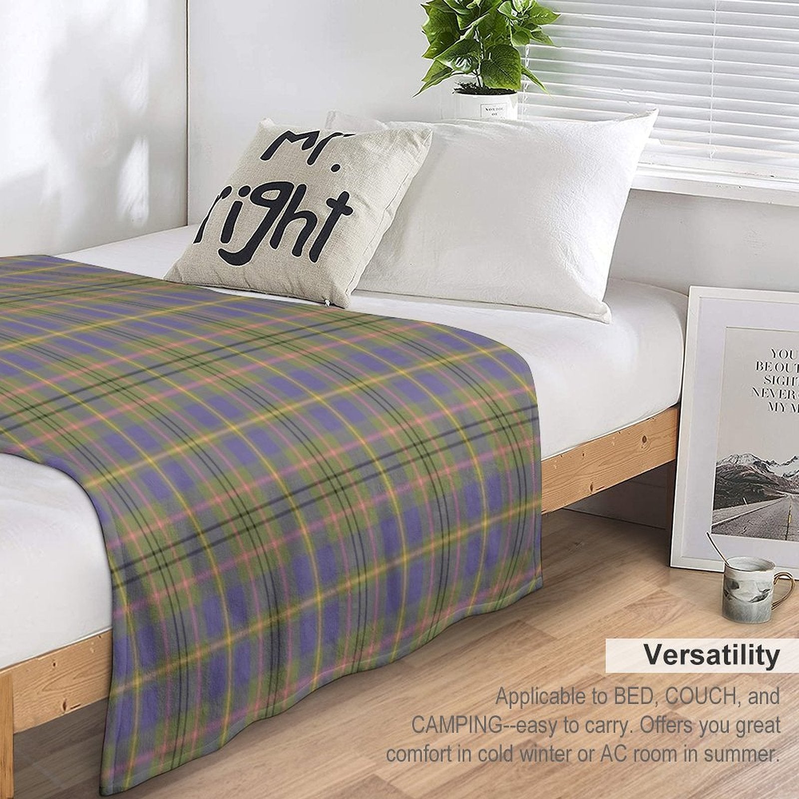 TAYLOR Tartan ✧ Traditional Clan & Family Name Plaid (Ancient Colours) Comfort Throw Blanket