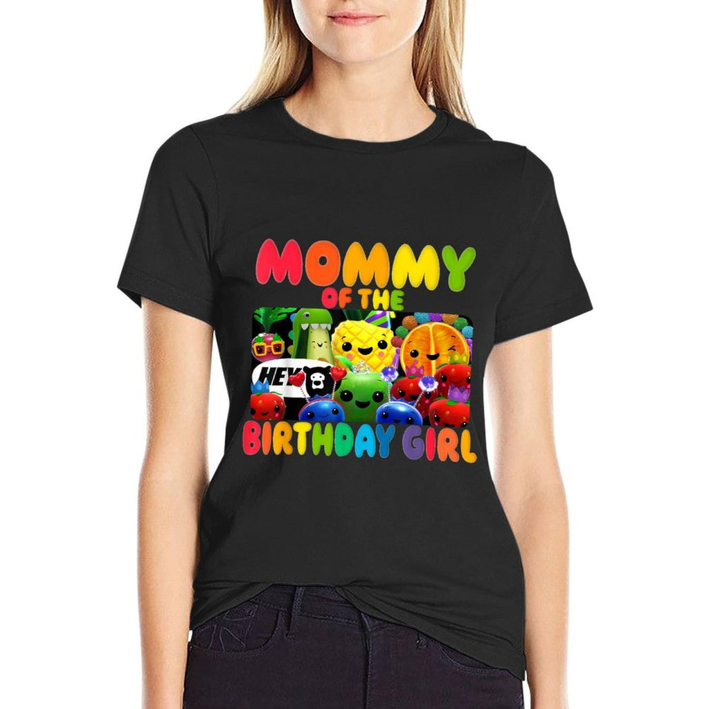 Mommy Of The Birthday Girl Fruit Birthday Family Matching  Summer-ready Fabric T-Shirt