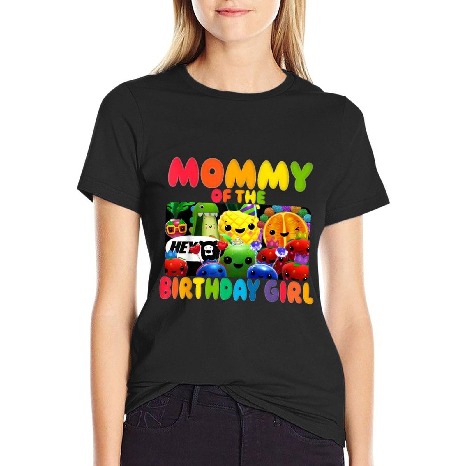 Mommy Of The Birthday Girl Fruit Birthday Family Matching  Summer-ready Fabric T-Shirt