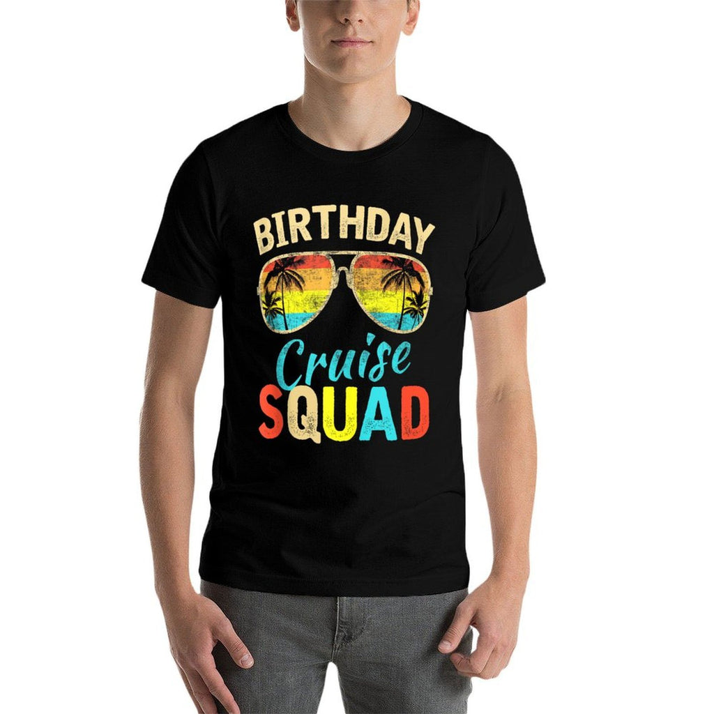 Birthday Cruise Squad Birthday Party Cruise Squad 2025  Trendy Pattern T-Shirt