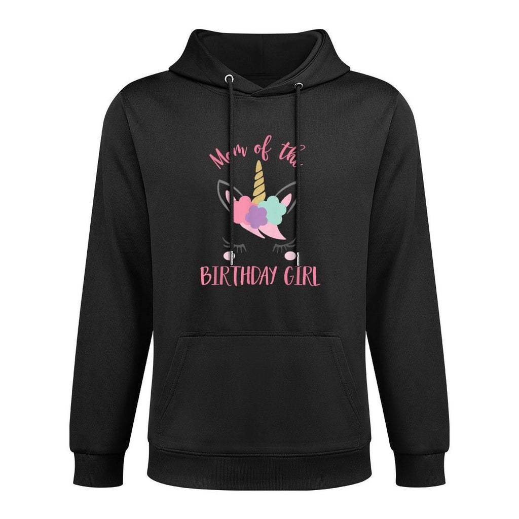 Unicorn Mom, Mom of The Birthday Girl Matching Relaxed Fit Hoodie