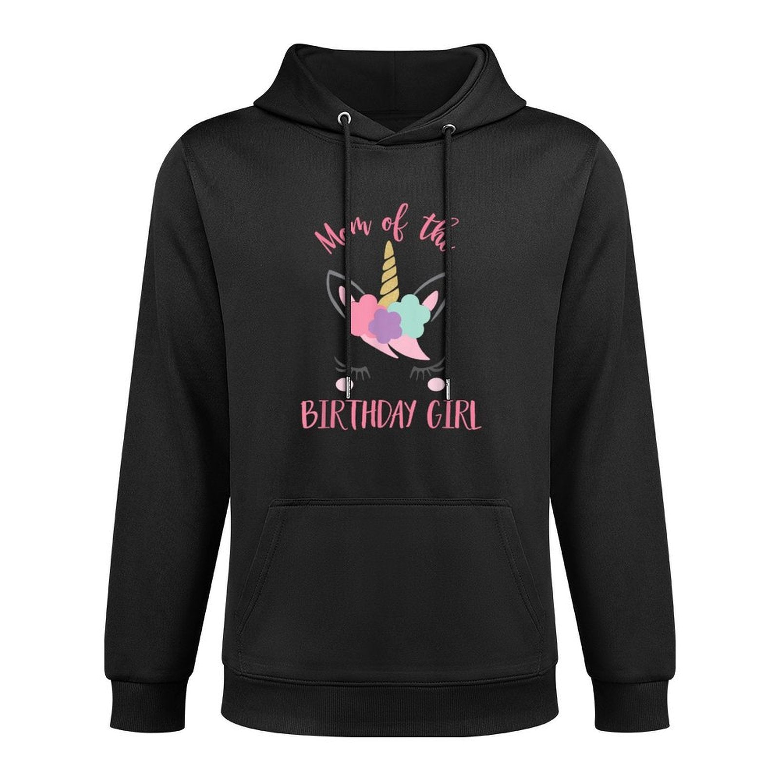 Unicorn Mom, Mom of The Birthday Girl Matching Relaxed Fit Hoodie