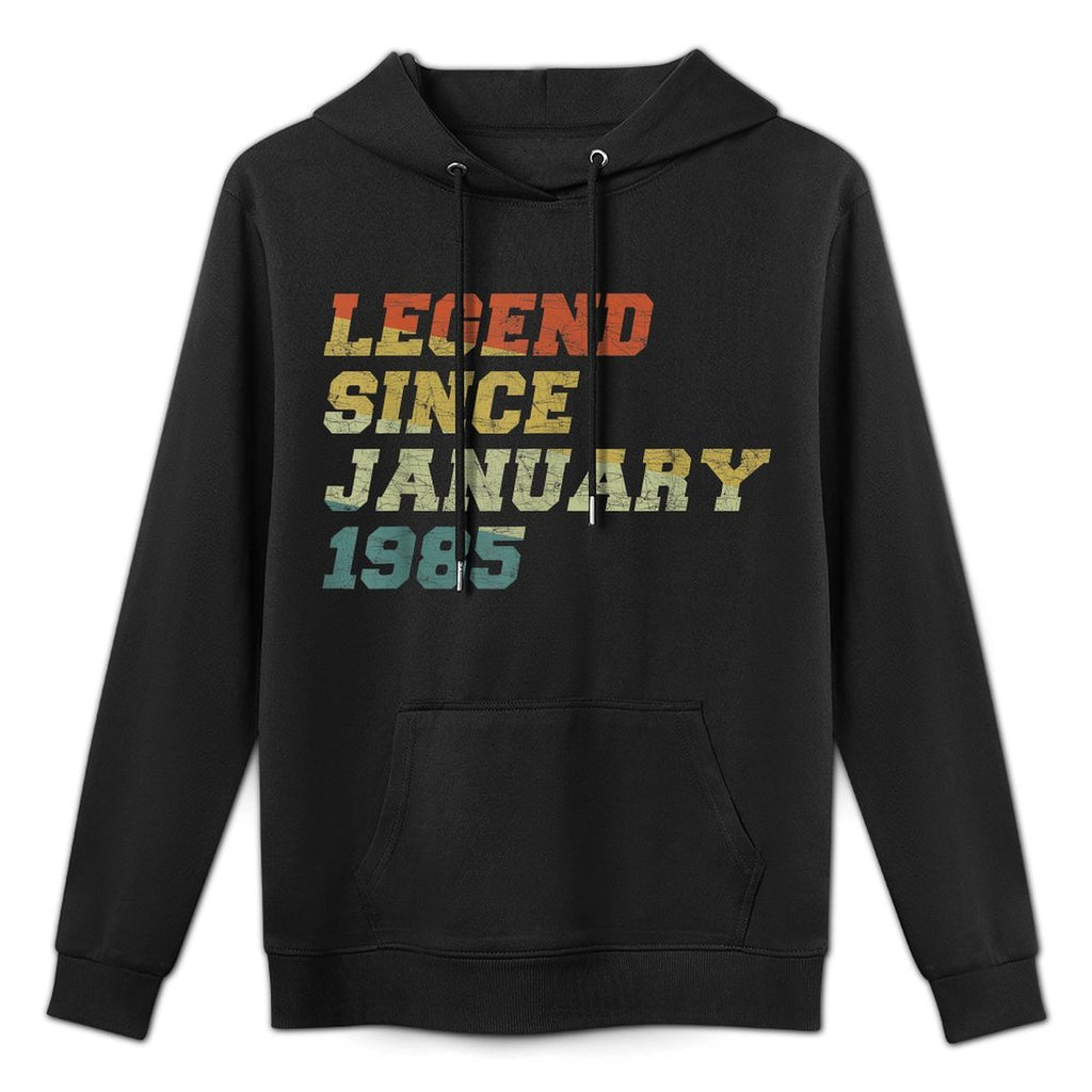 40 Years Old Legends Since January 1985 40th Birthday Easy Care Hoodie