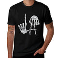 Skeleton Bones Hands LA, Los Angeles USA, Skeleton Fingers  Wrinkle-resistant T-Shirt