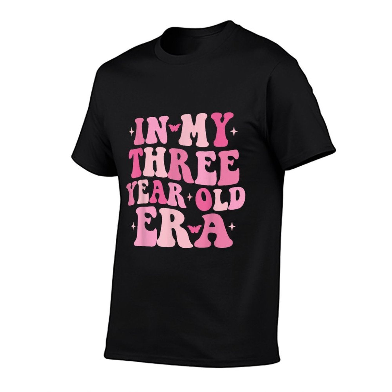In My Three Year Old Era 3 Year Old 3rd Birthday Girls Boys  Cotton T-Shirt