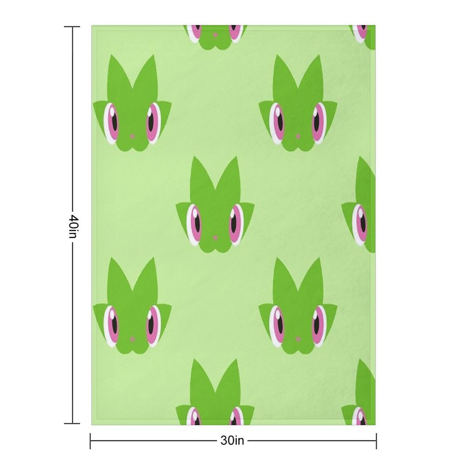Minimalist Sprigatito Velvety-soft Throw Blanket