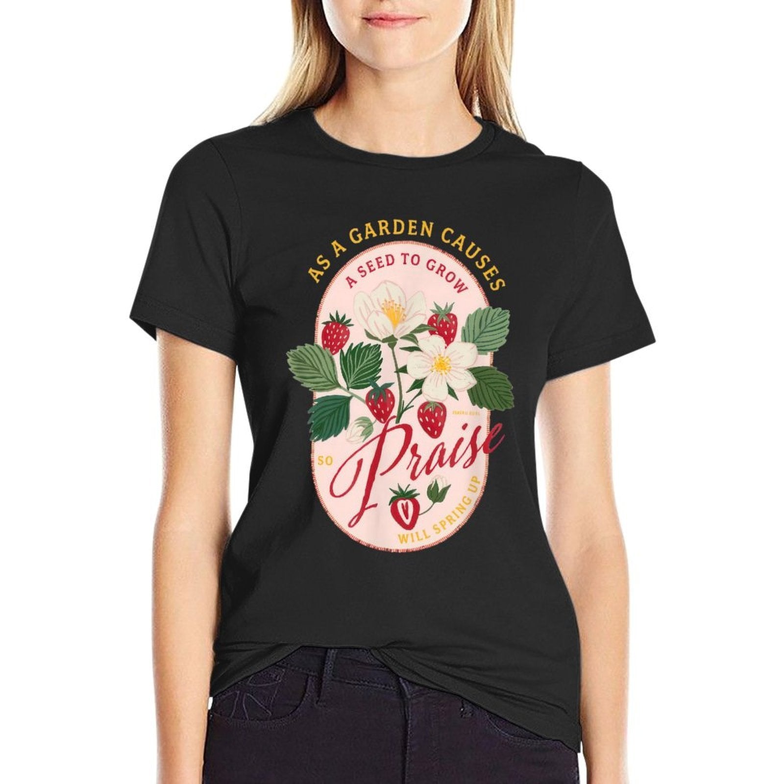 Strawberry Faith As A Garden Causes A Seed to Grow  Vintage-inspired T-Shirt