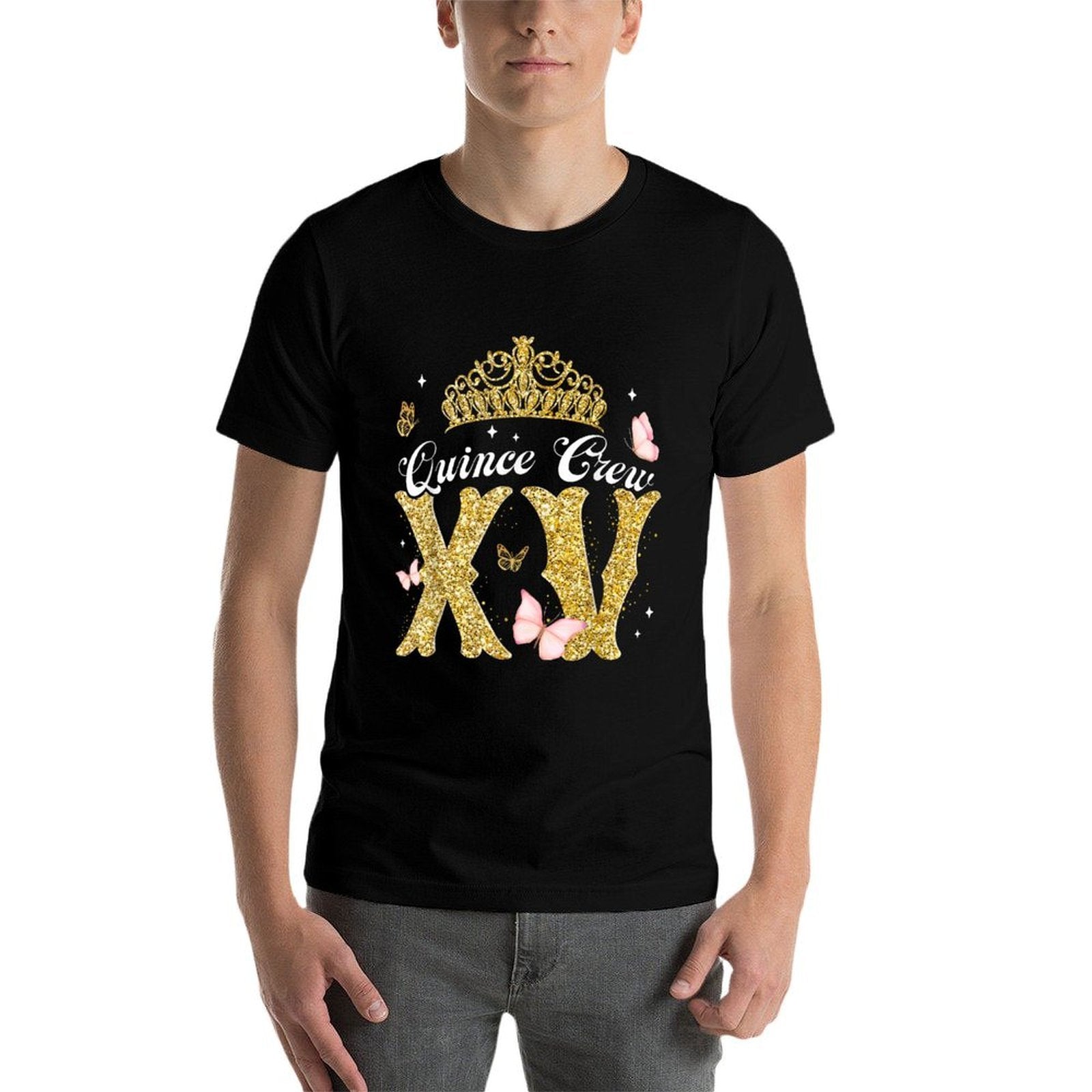 15 Year Old Birthday Decorations Mis Quince Crew Squadv  Wrinkle-resistant T-Shirt