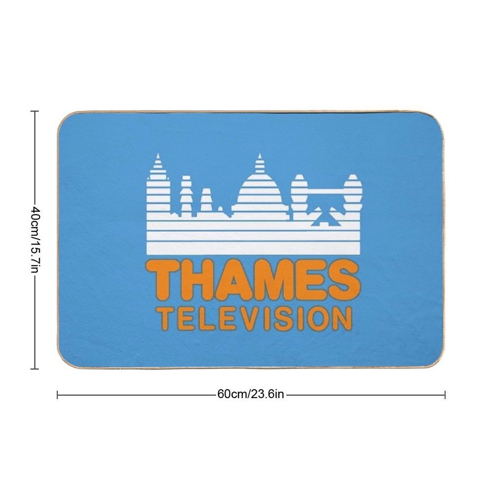 Thames Television Badge Design  High-Traffic Bath Mat