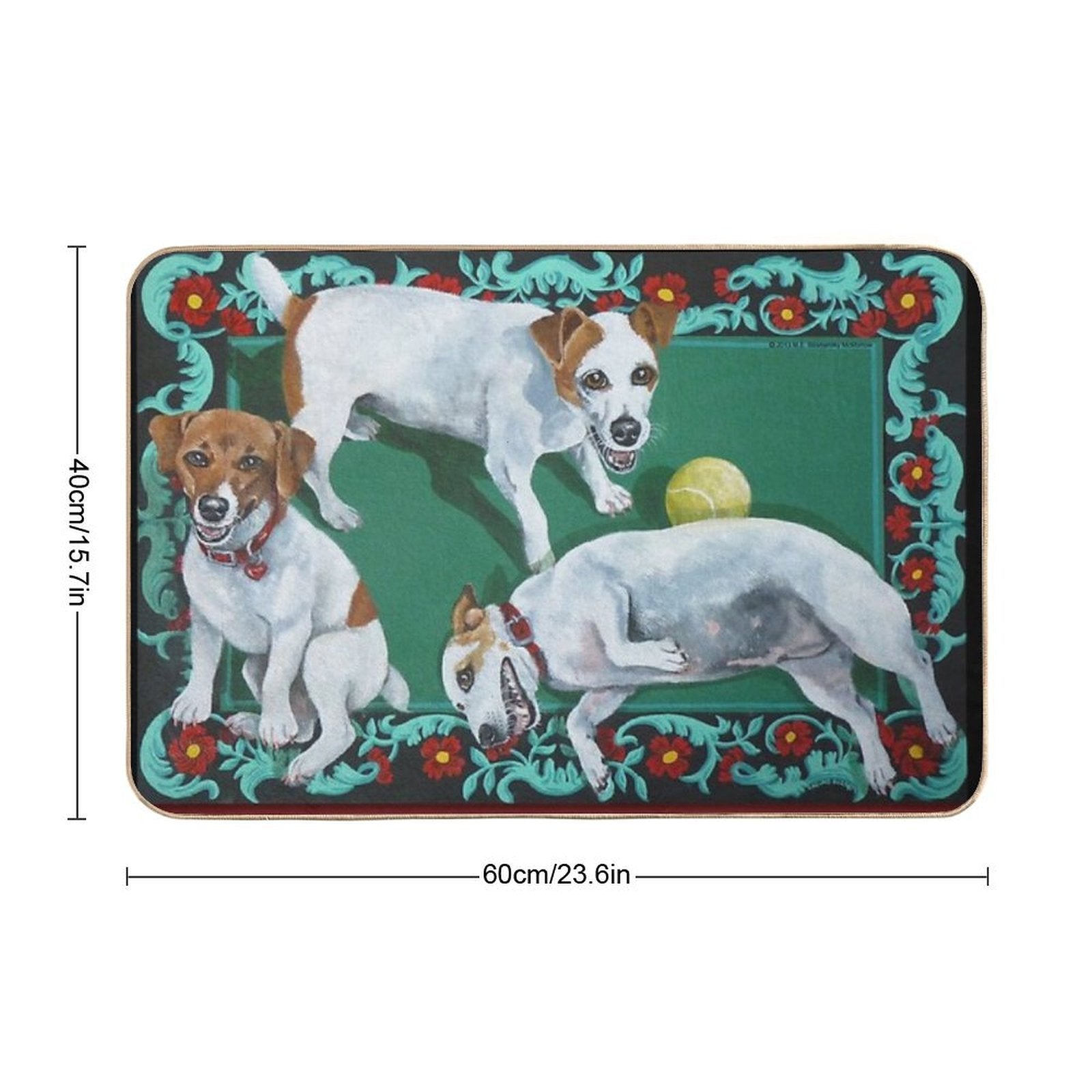Jack Russells  Toxin-Free Bath Mat