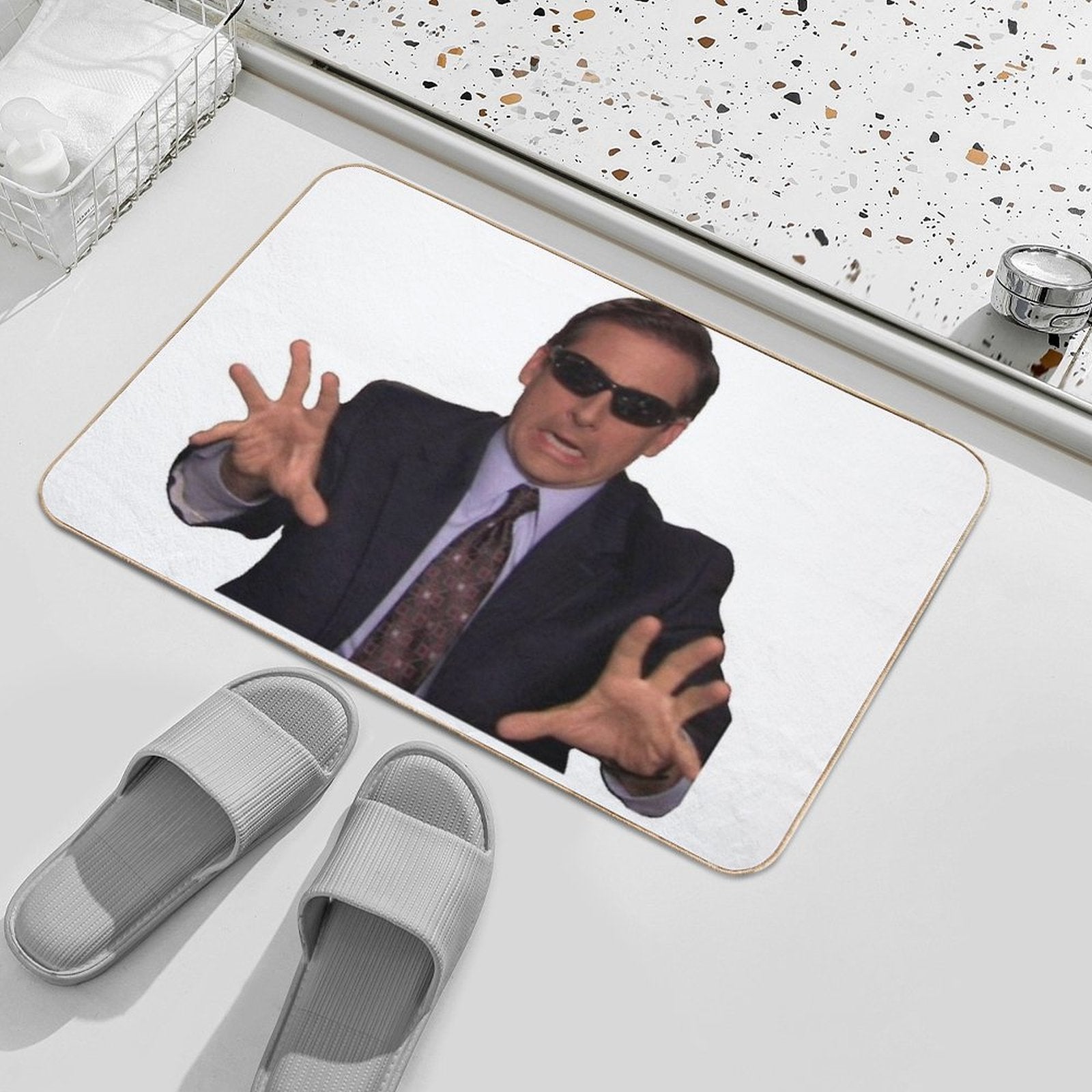 Blind Guy Mcsqueezy - Michael Scott  Dirt-Trapping Bath Mat
