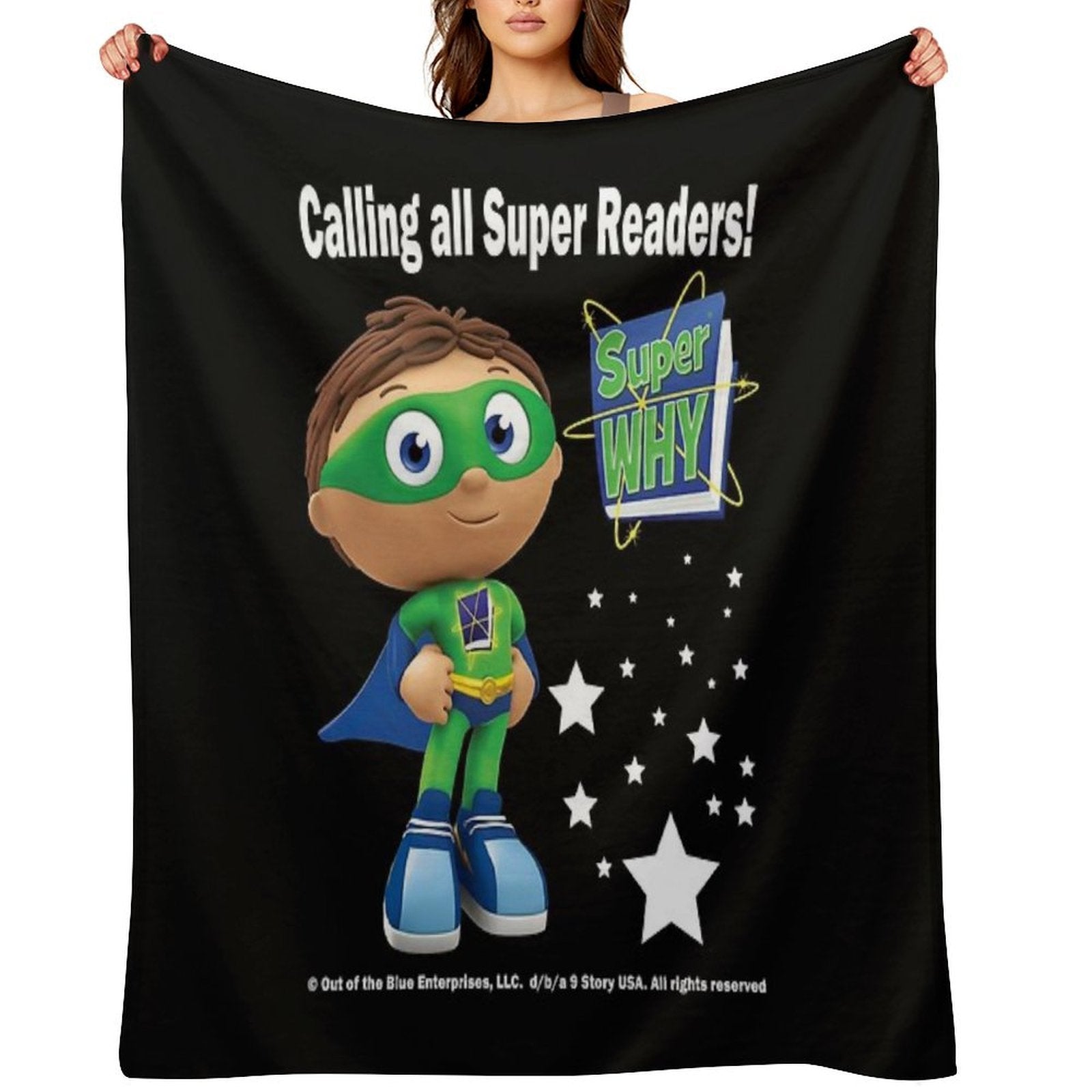 Calling All Super Readers! Super Why Velvety-soft Throw Blanket