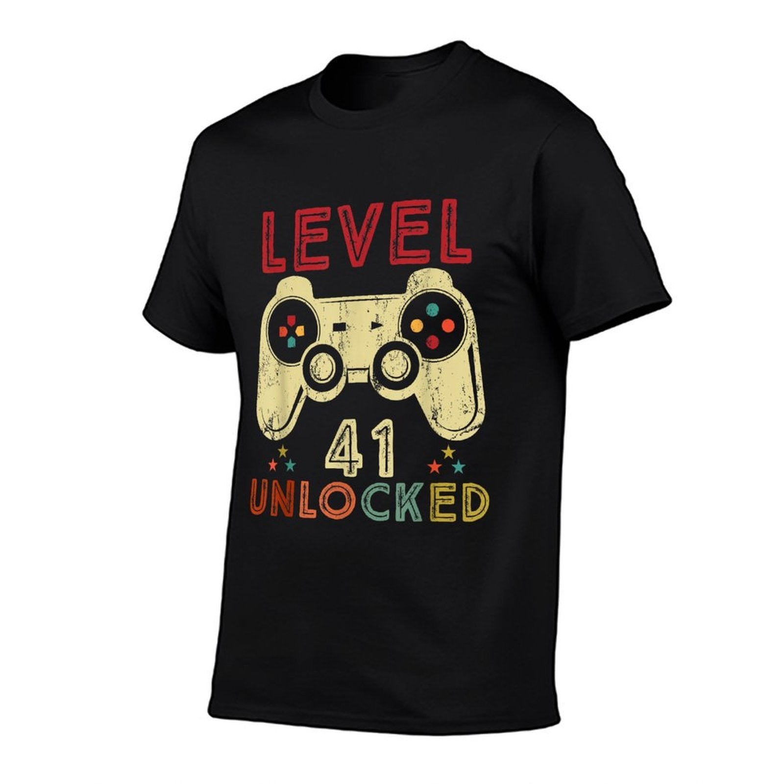 Level 41 Unlocked Birthday 41 Years Old Cool 41st Bday Gifts  Easy-care T-Shirt