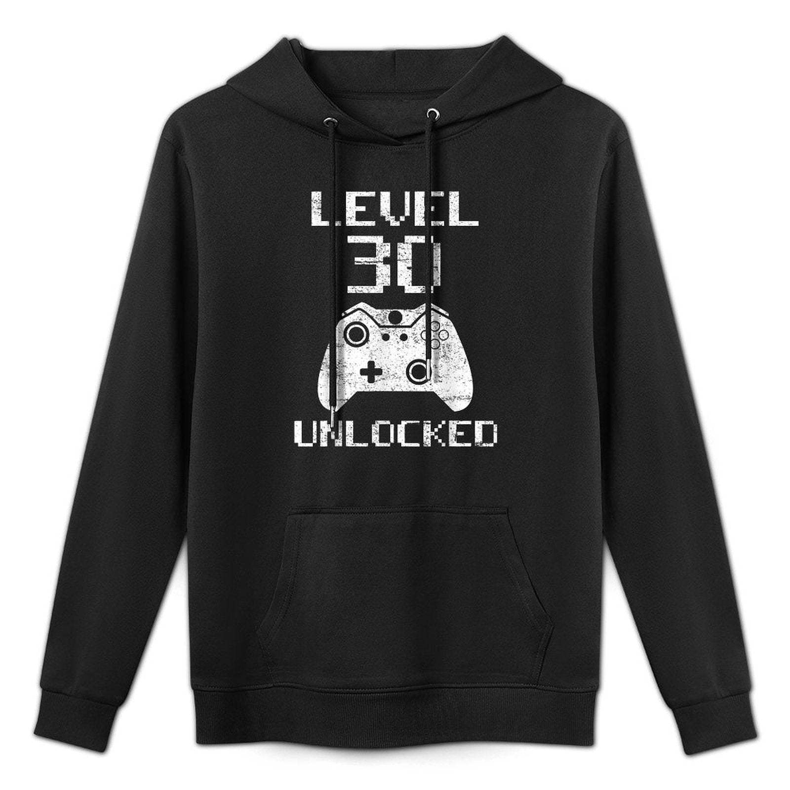 Level 30 Unlocked Funny Video Gamer 30th Birthday Gift Casual Wear Hoodie