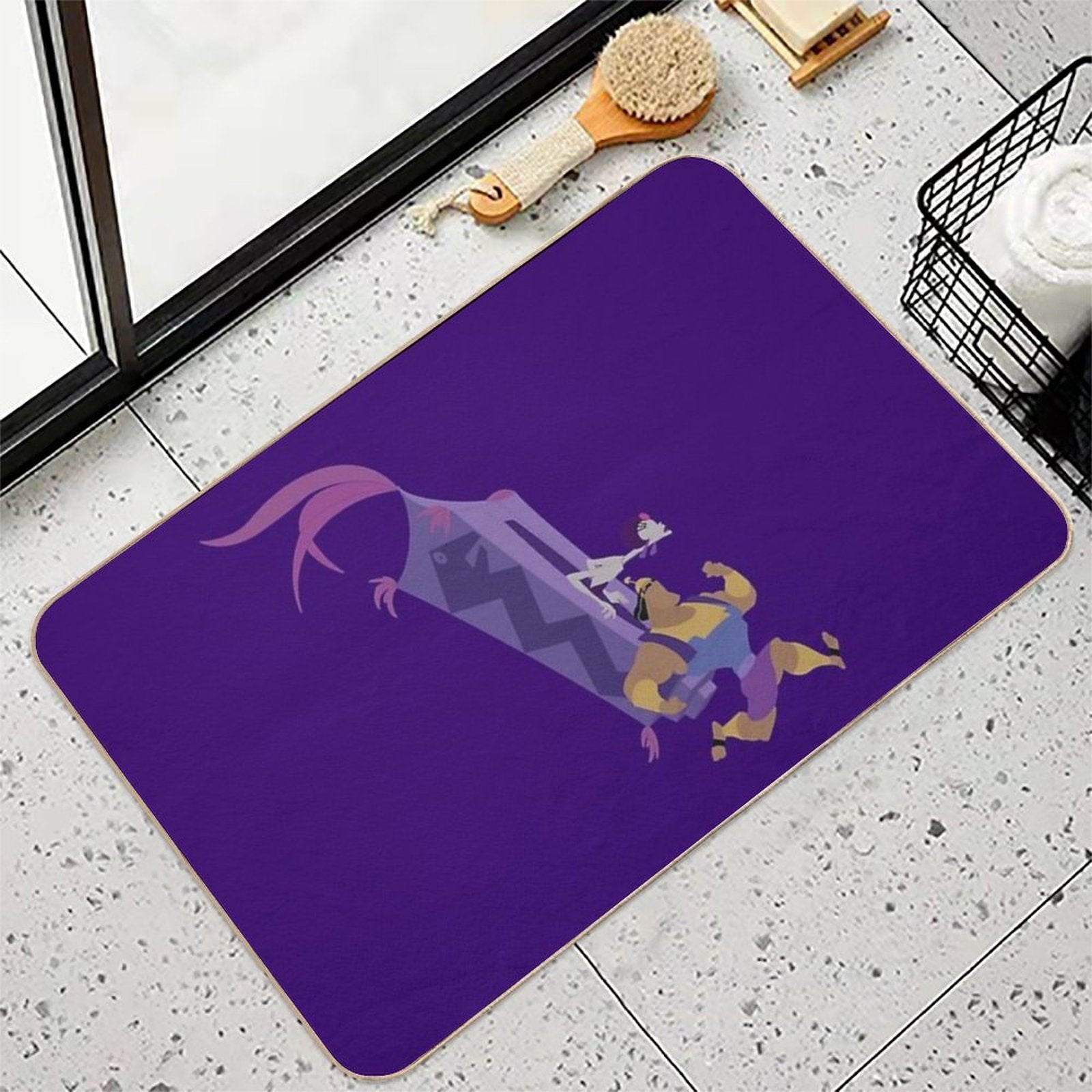 Minimalist Kronk And Yzma Durable Bath Mat