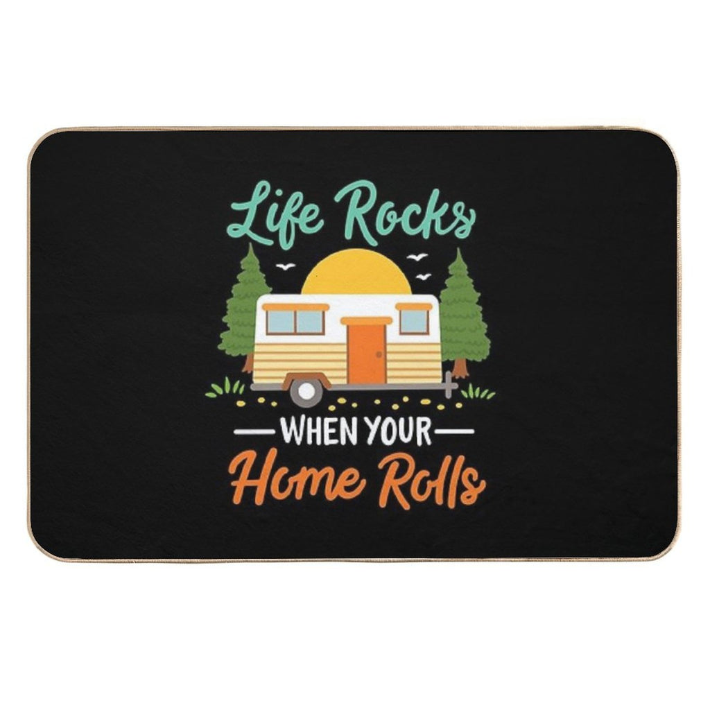 RV Camping RV Camper  Fade-Resistant Bath Mat