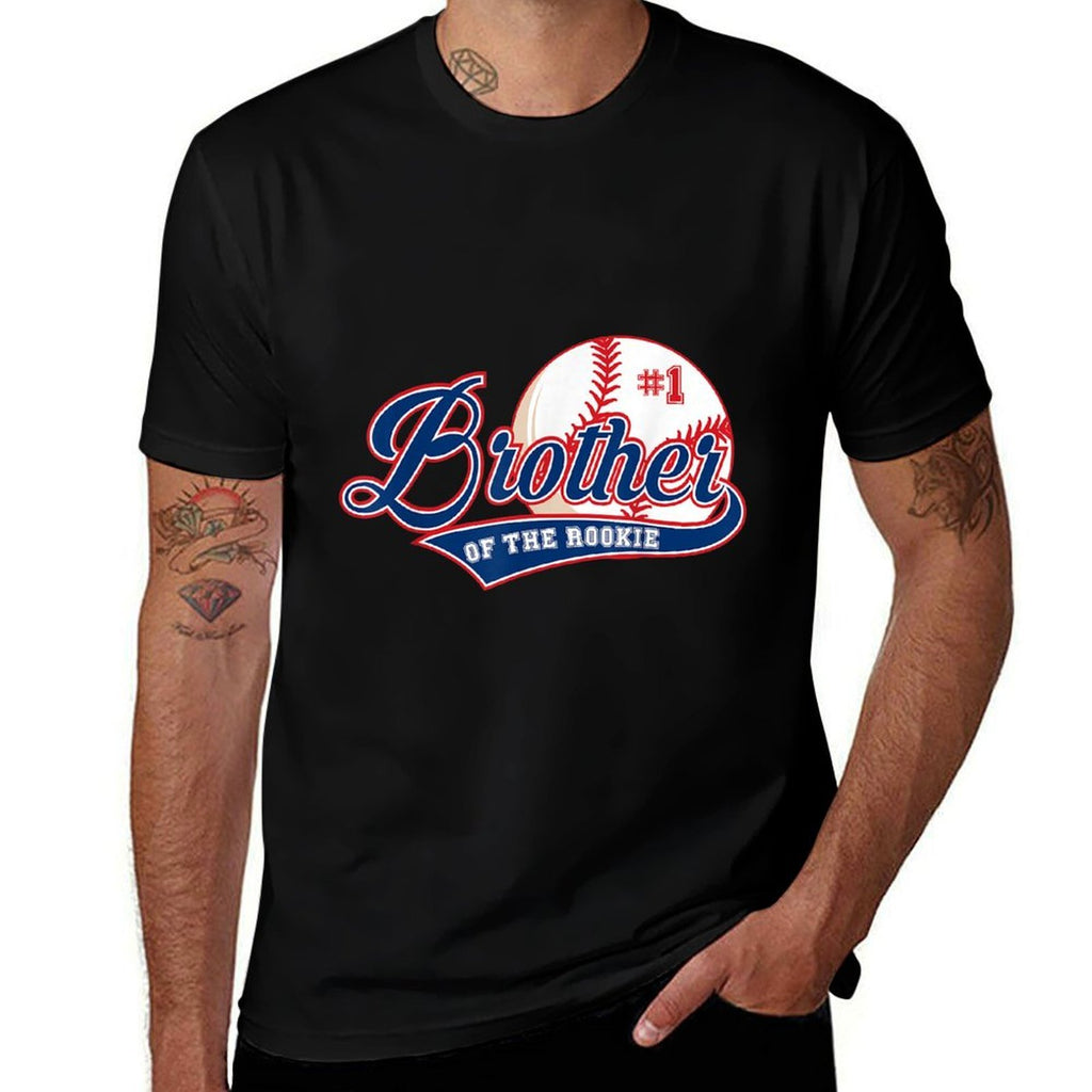 Brother of Rookie 1st Birthday Baseball Theme Matching Party  Easy-care T-Shirt