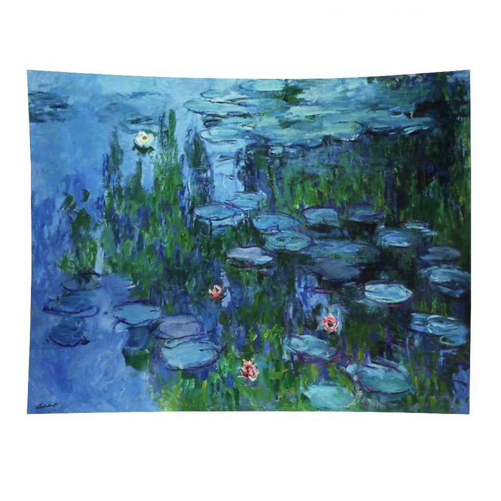 Claude Monet Water Lilies  Nymphéas Deep Color Tapestry