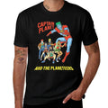 Captain Planet Planeteers United Retro Logo  Trendy Pattern T-Shirt
