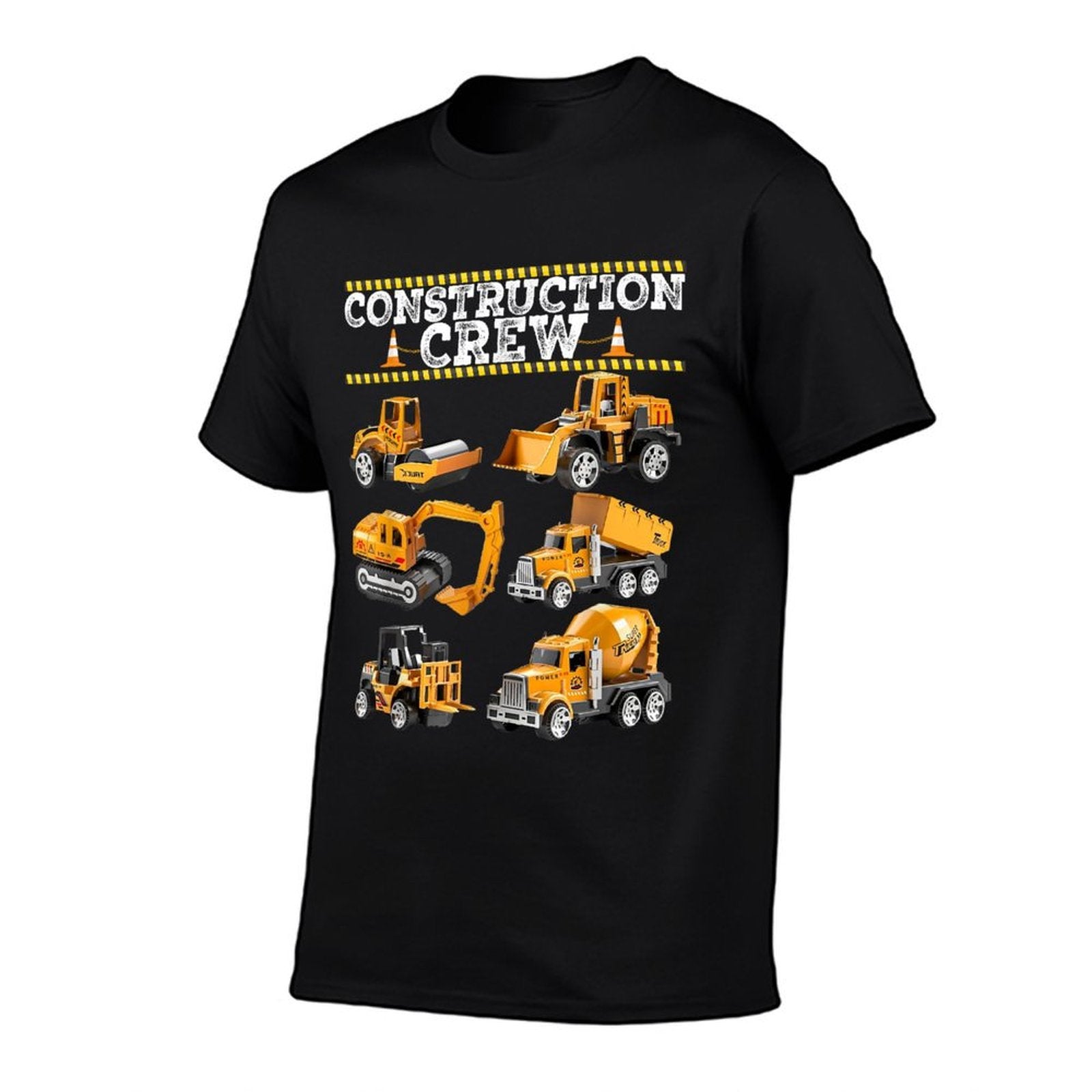 Construction Crew Worker Excavator Matching Birthday Boy  Relaxed-fit T-Shirt