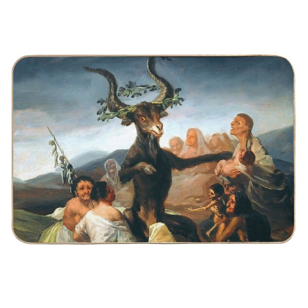 Francisco Goya The Sabbath of Witches  Easy Maintenance Bath Mat