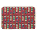 The Nutcracker Prince Pattern in Red  Stain-Proof Bath Mat