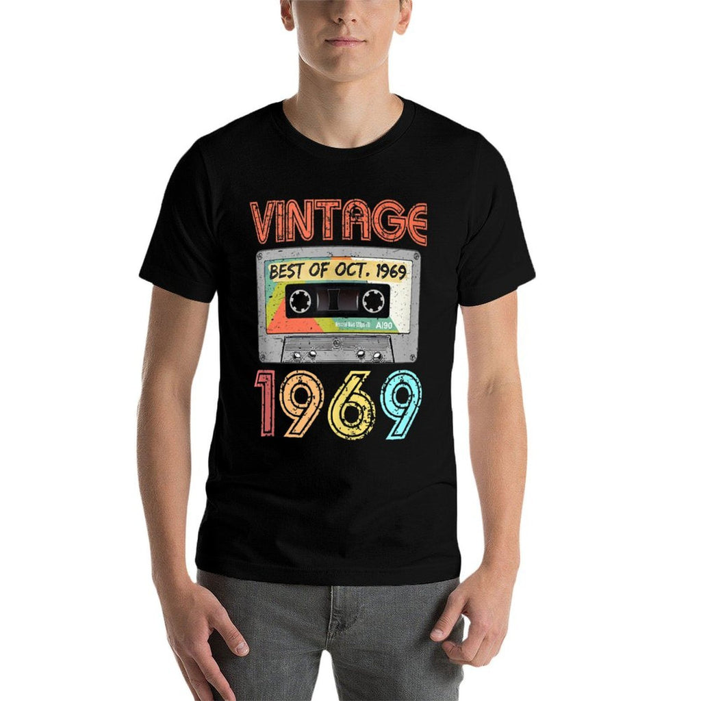 October 1969 50th Birthday Retro Vintage 1969 Birthday  Tagless Design T-Shirt