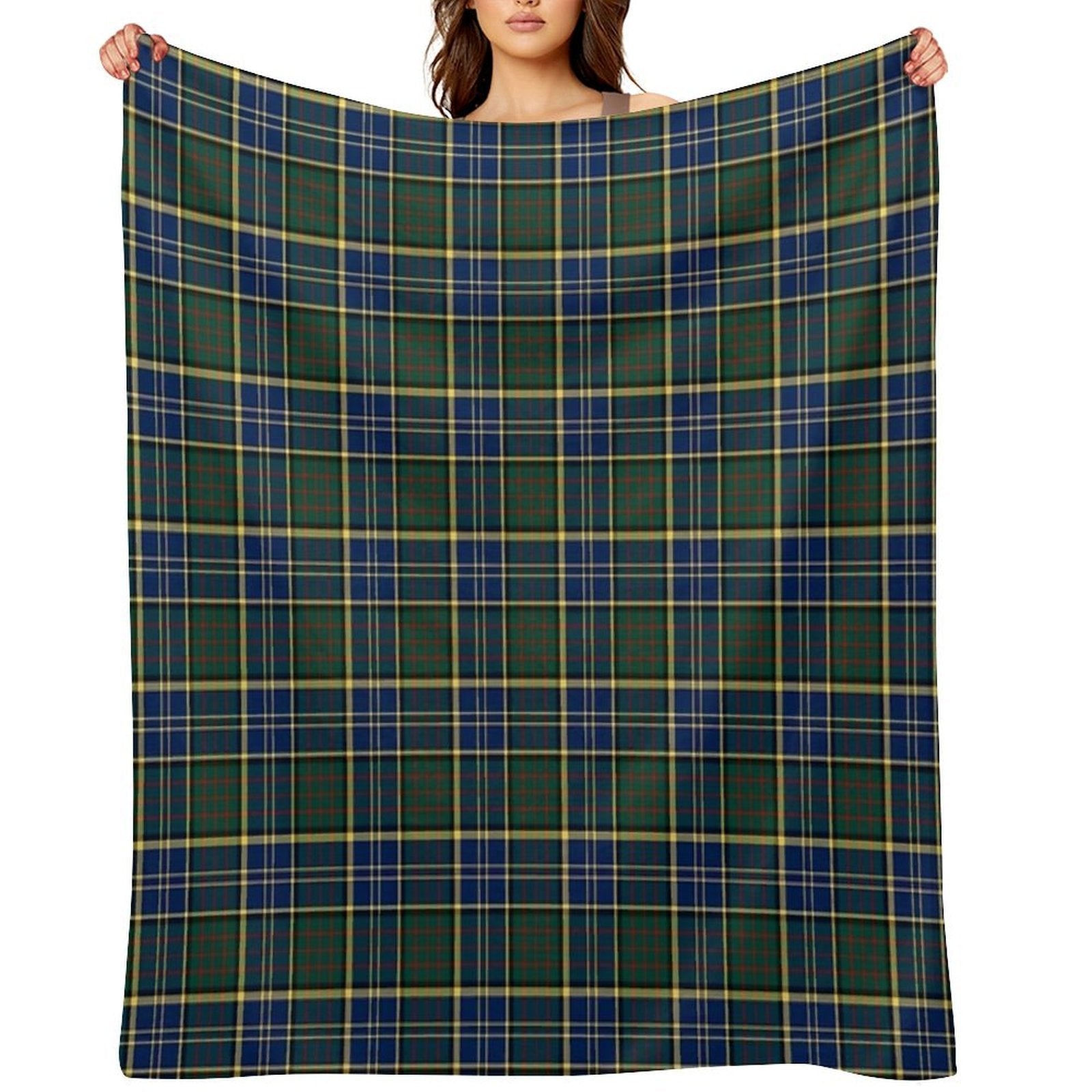 Clan MacMillan Hunting Tartan Eco-conscious Throw Blanket