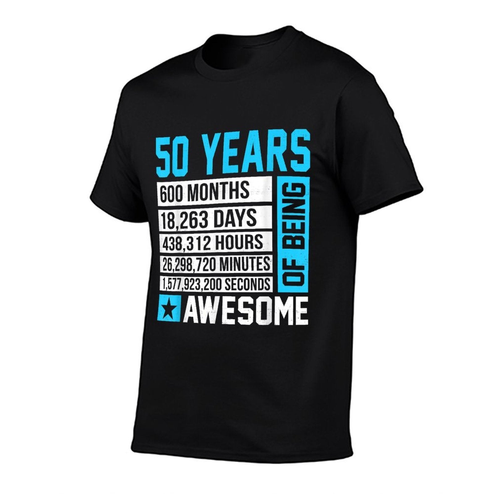 50th Birthday 50 Years of Being Awesome  Cotton T-Shirt