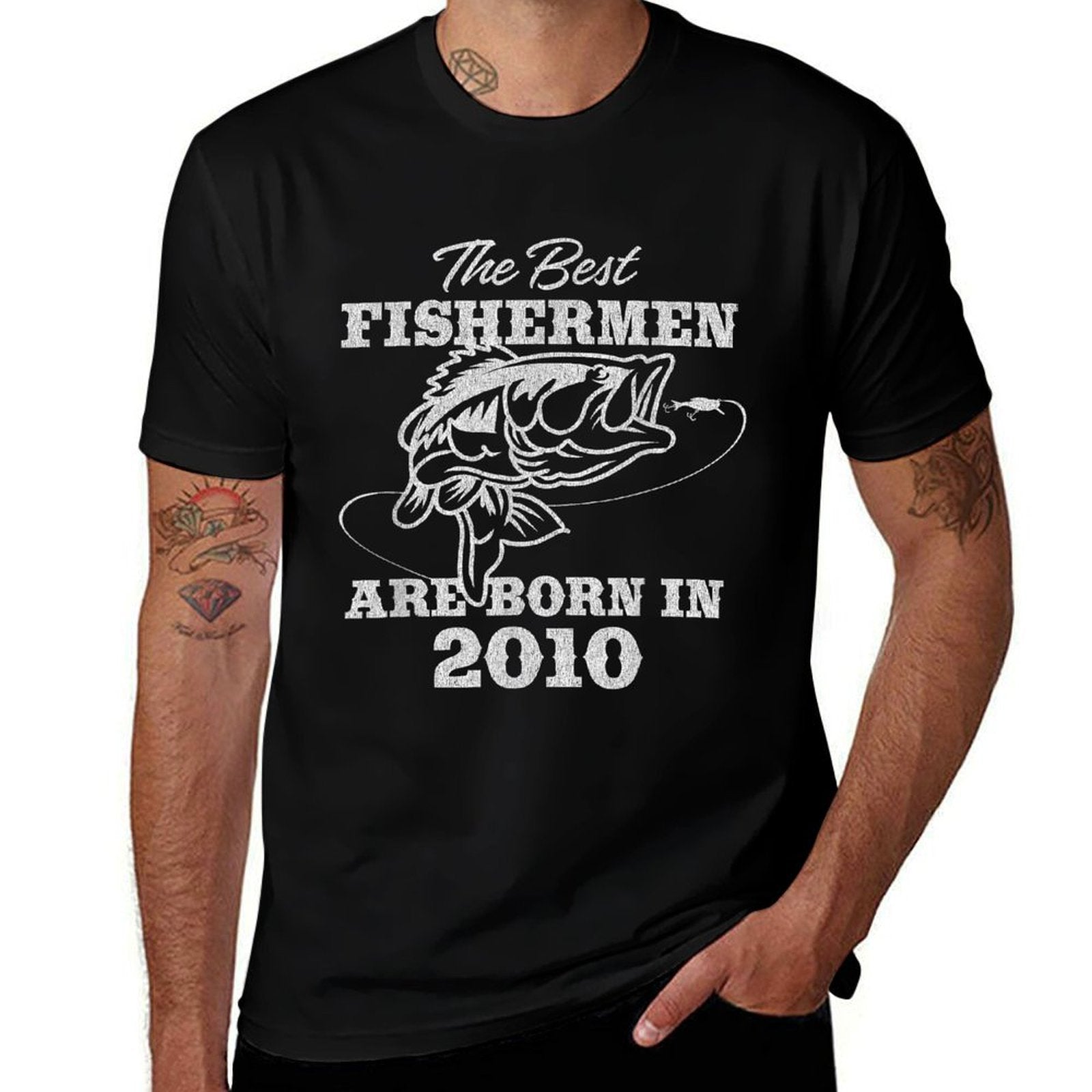 15 Year Old Fisherman Fishing 2010 15th Birthday  Versatile T-Shirt