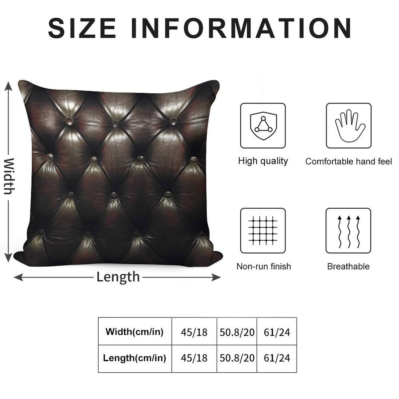 Chesterfield Natural Soft Luxury Feel Throw Pillow