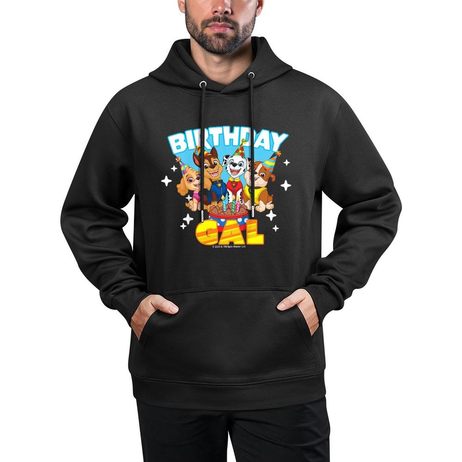 Kids PAW Patrol Birthday Gal Friendly Group Celebration Durable Construction Hoodie