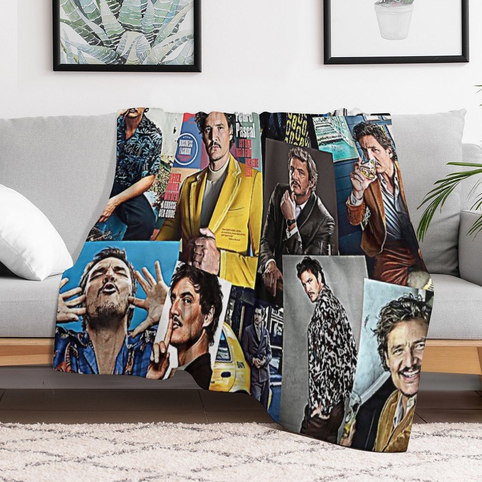 Pedro Pascal Lightweight Throw Blanket