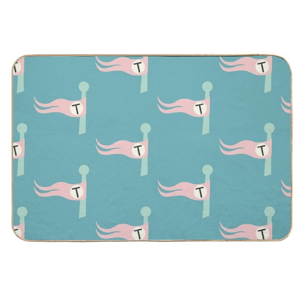 Tenenbaum Flag  Fade-Resistant Bath Mat