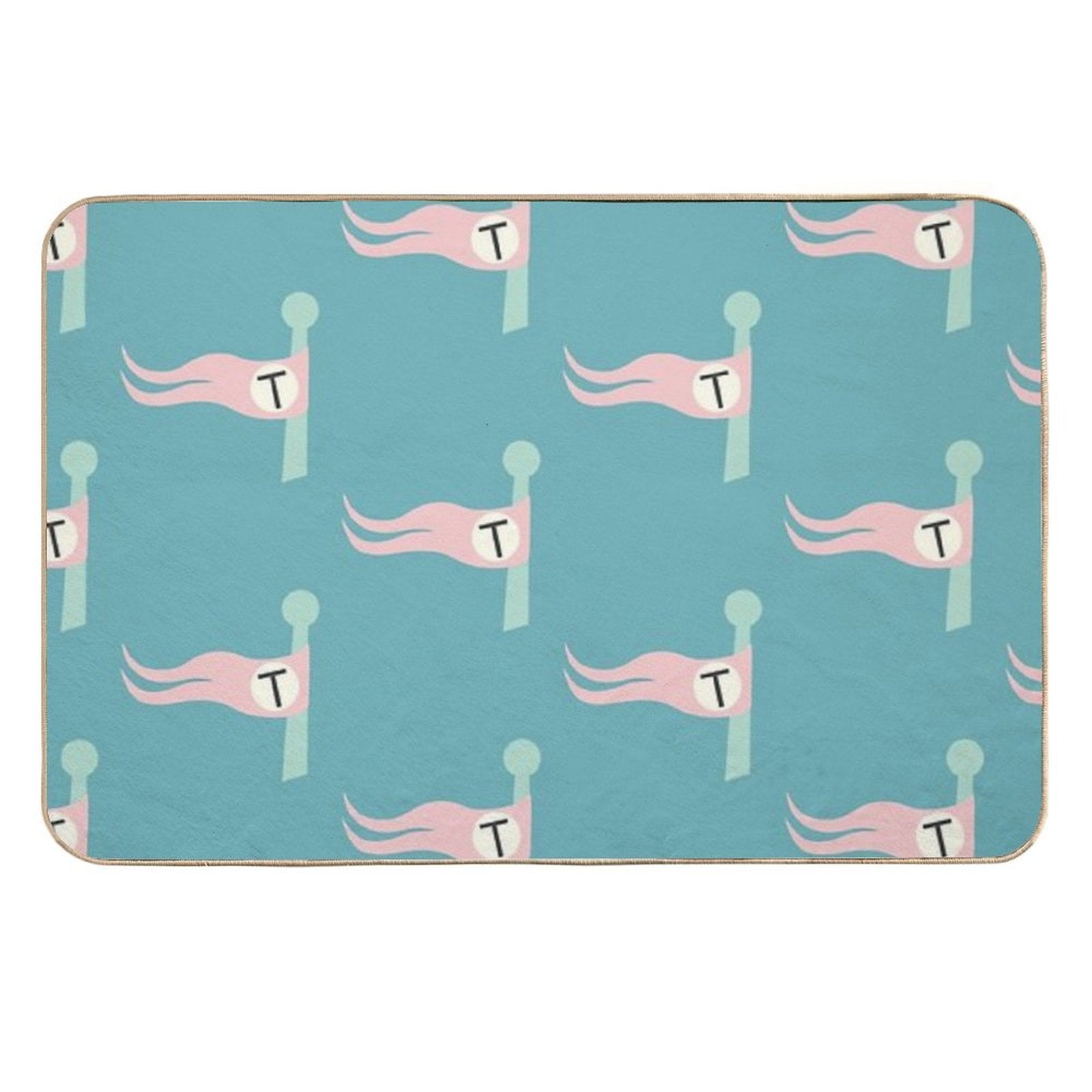 Tenenbaum Flag  Fade-Resistant Bath Mat