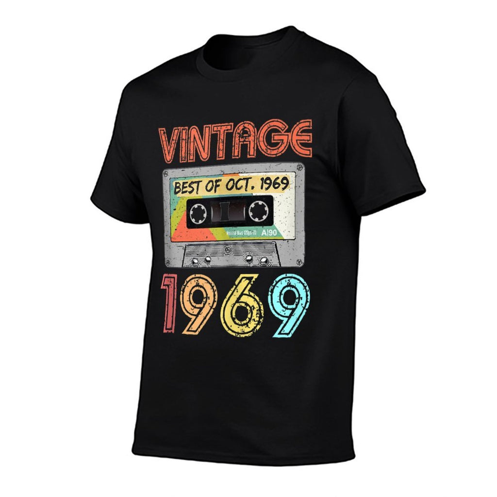 October 1969 50th Birthday Retro Vintage 1969 Birthday  Tagless Design T-Shirt