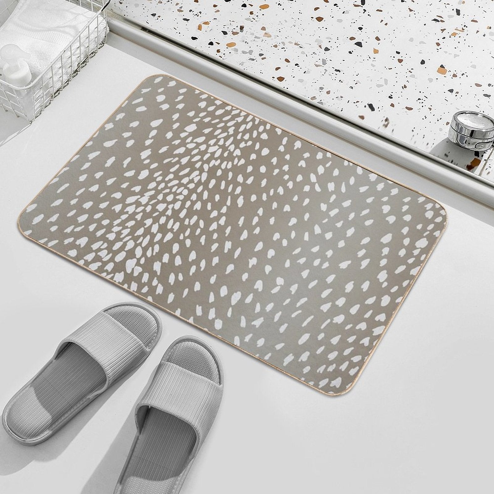 Antelope Fawn Print  Slip-Resistant Bath Mat