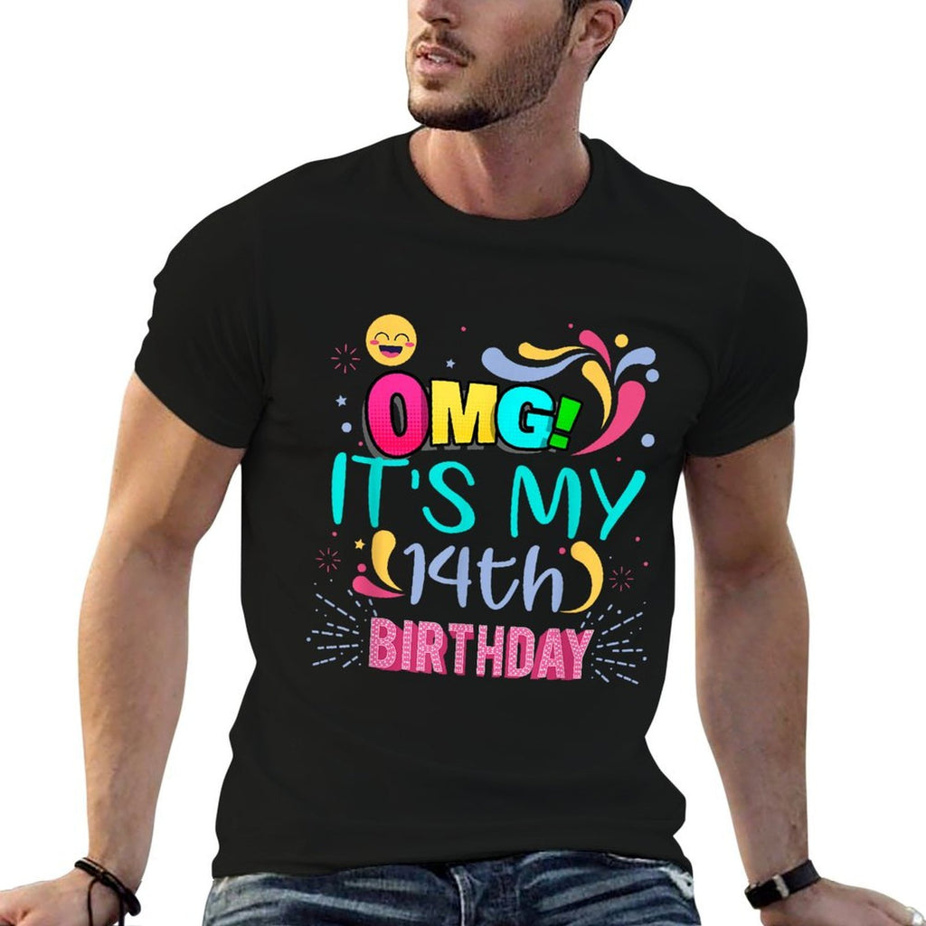 OMG It's My 14th Birthday Gift for 14 Years Old Birthday  Lightweight T-Shirt