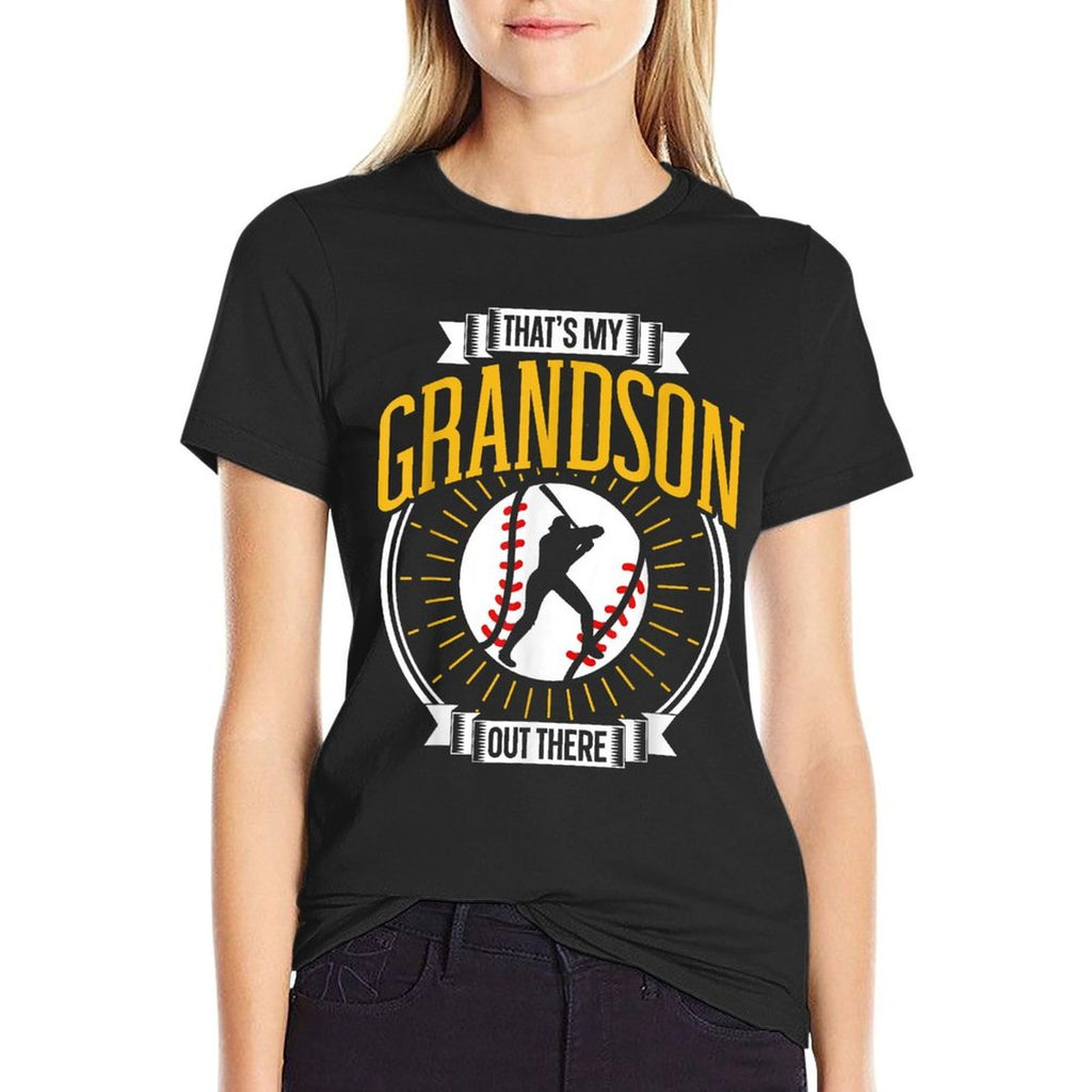 Thats My Grandson Out There Baseball Sports Hobby Athlete  Lightweight T-Shirt