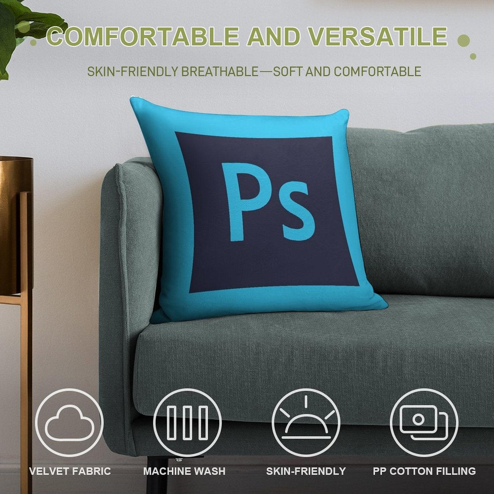 Photoshop Soft Home Decor Throw Pillow